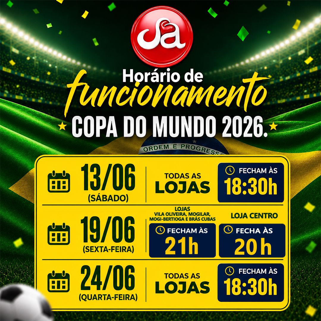 ⚽ Comunicado – Horário de Funcionamento