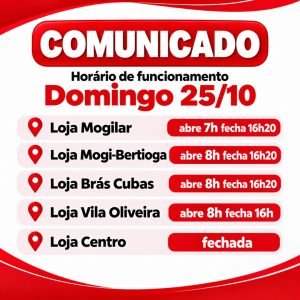 📢🕒 VAI ÀS COMPRAS NO DOMINGO? CONFIRA OS HORÁRIOS DO ALABARCE!