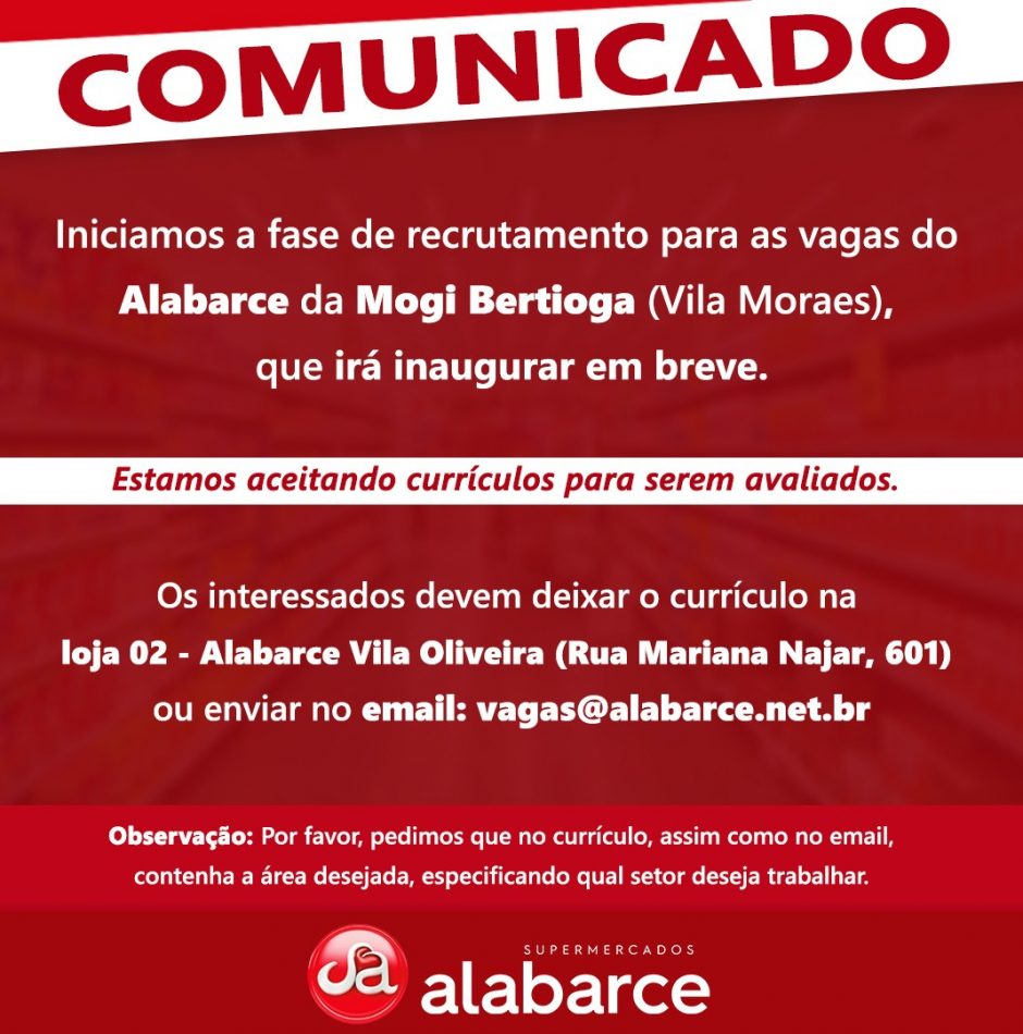 Comunicado emprego