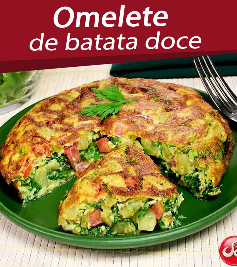 Omelete de batata doce