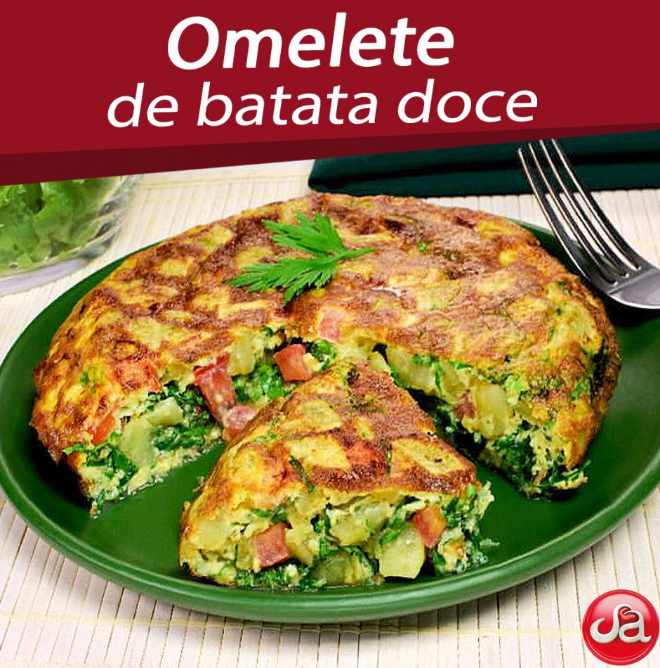 Omelete de batata doce